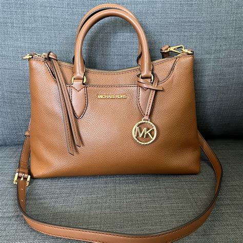 michael kors grayson satchel bag brown|Michael Kors austen small satchel.